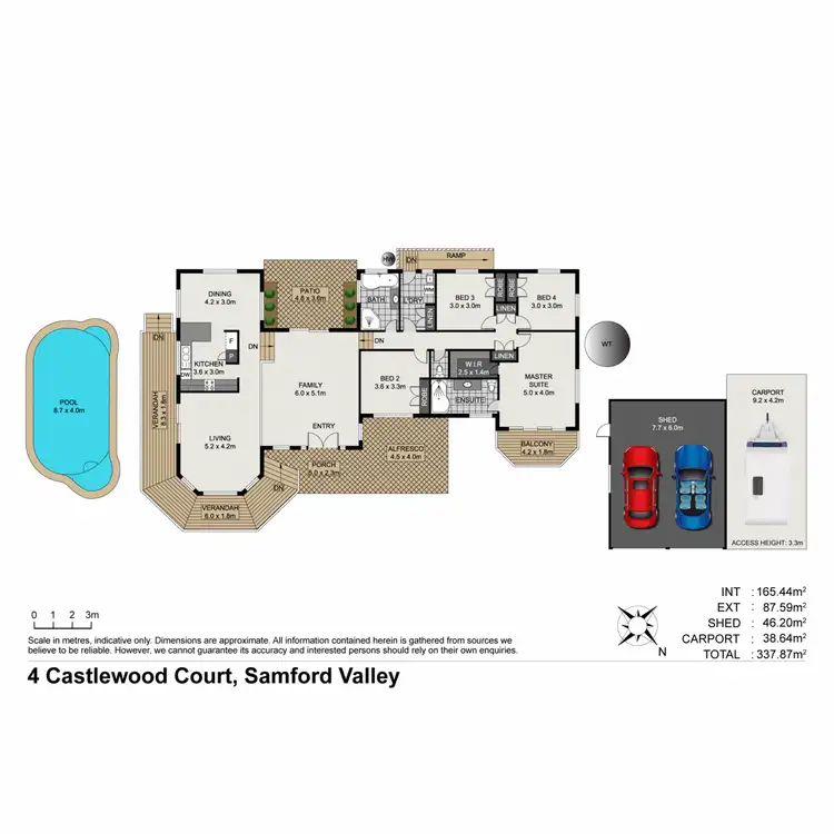 Floorplan of Homely house listing, 4 Castlewood Court, Samford Valley QLD 4520