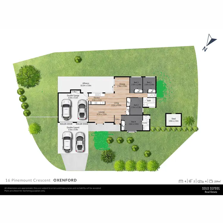 Floorplan of Homely house listing, 16 Pinemount Crescent, Oxenford QLD 4210