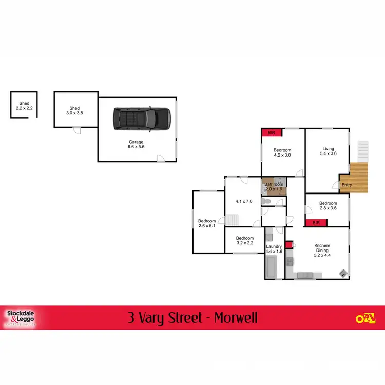 Floorplan of Homely house listing, 3 Vary Street, Morwell VIC 3840