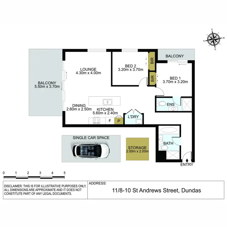 Floorplan of Homely apartment listing, 11/8-10 St Andrews Street, Dundas NSW 2117