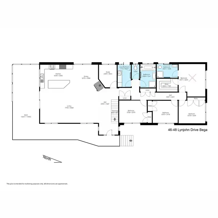 Floorplan of Homely house listing, 48 Lynjohn Drive, Bega NSW 2550