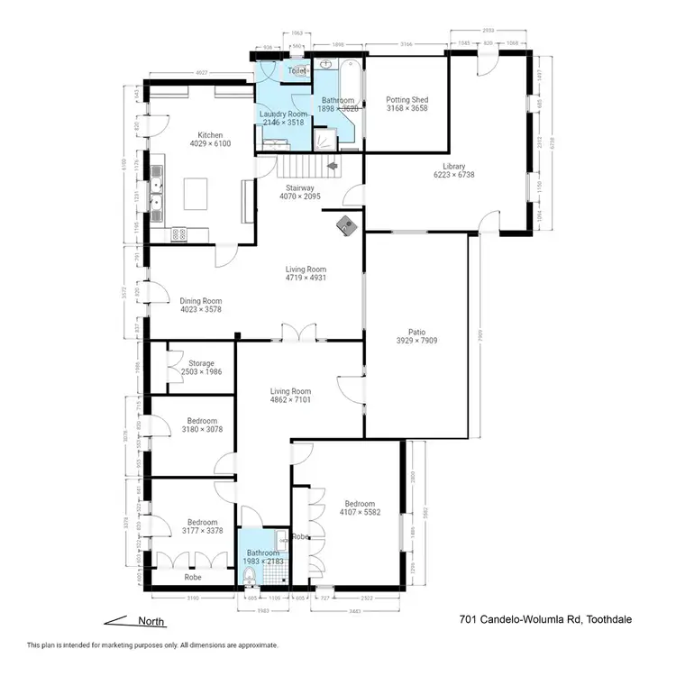 Floorplan of Homely rural property listing, 701 Candelo Wolumla Road, Wolumla NSW 2550