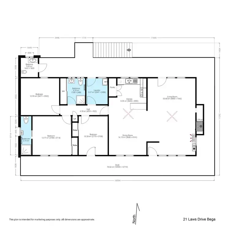 Floorplan of Homely house listing, 21 Laws Drive, Bega NSW 2550
