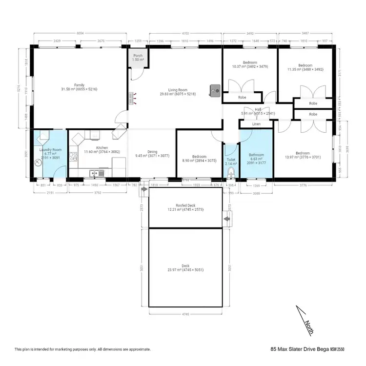Floorplan of Homely house listing, 85 Max Slater Drive, Bega NSW 2550