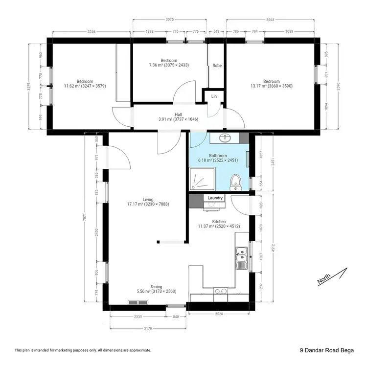 Floorplan of Homely house listing, 9 Dandar Road, Bega NSW 2550