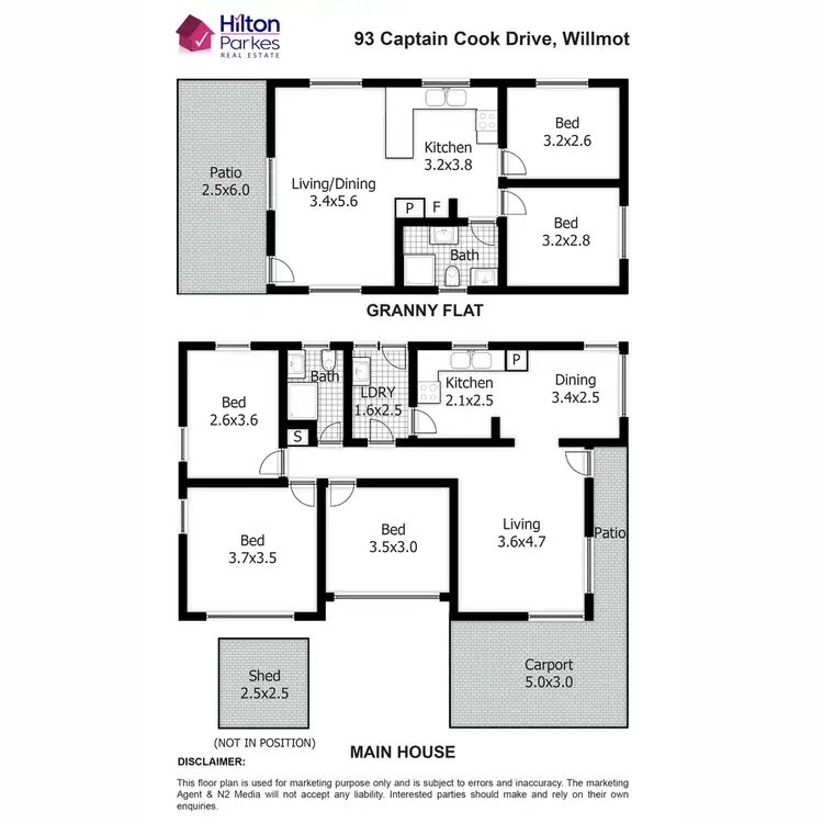 Floorplan of Homely house listing, 93 & 93a Captain Cook Drive, Willmot NSW 2770