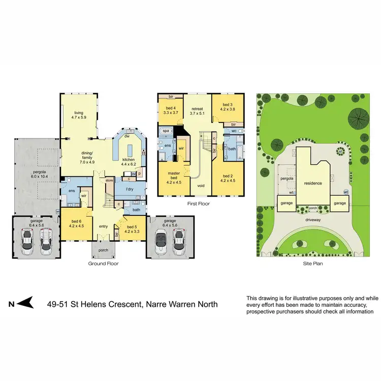 Floorplan of Homely house listing, 49-51 Saint Helens Crescent, Narre Warren North VIC 3804