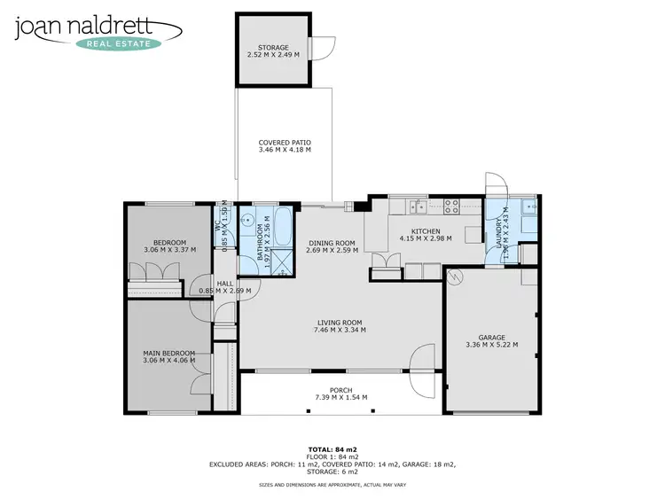 Floorplan of Homely unit listing, 20/24 Ramsay Street, Corowa NSW 2646