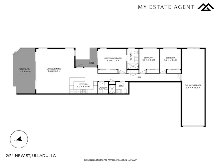 Floorplan of Homely villa listing, 2/24 New Street, Ulladulla NSW 2539