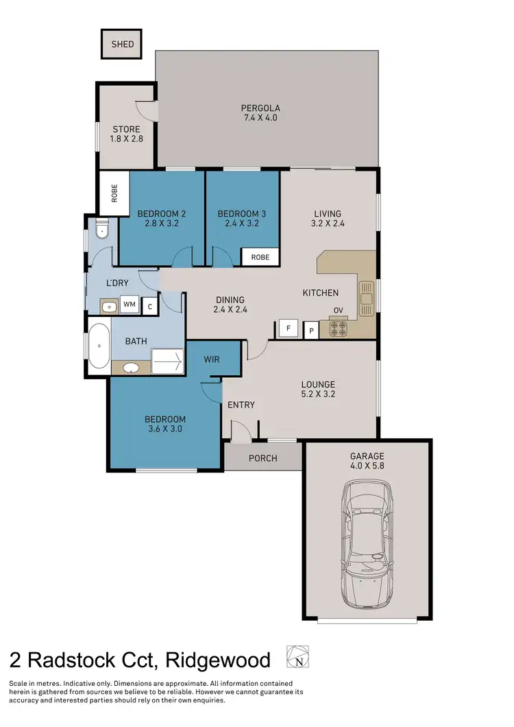 Floorplan of Homely house listing, 2 Radstock Circuit, Ridgewood WA 6030
