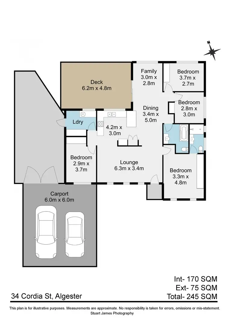 Floorplan of Homely house listing, 34 Cordia Street, Algester QLD 4115