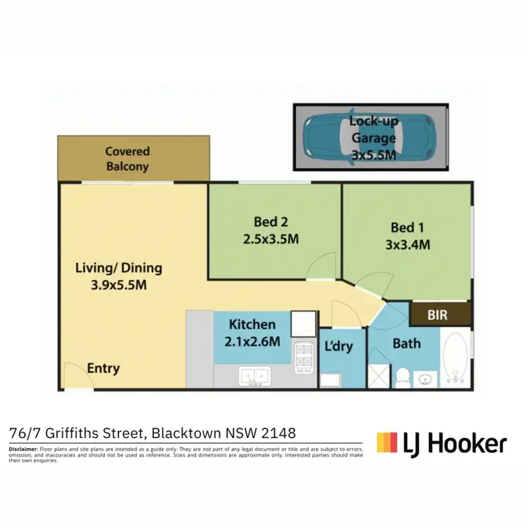 Floorplan of Homely apartment listing, 76/7 Griffiths Street, Blacktown NSW 2148