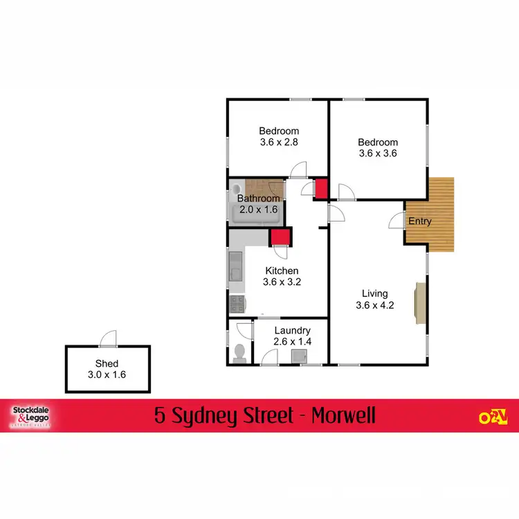 Floorplan of Homely house listing, 5 Sydney Street, Morwell VIC 3840