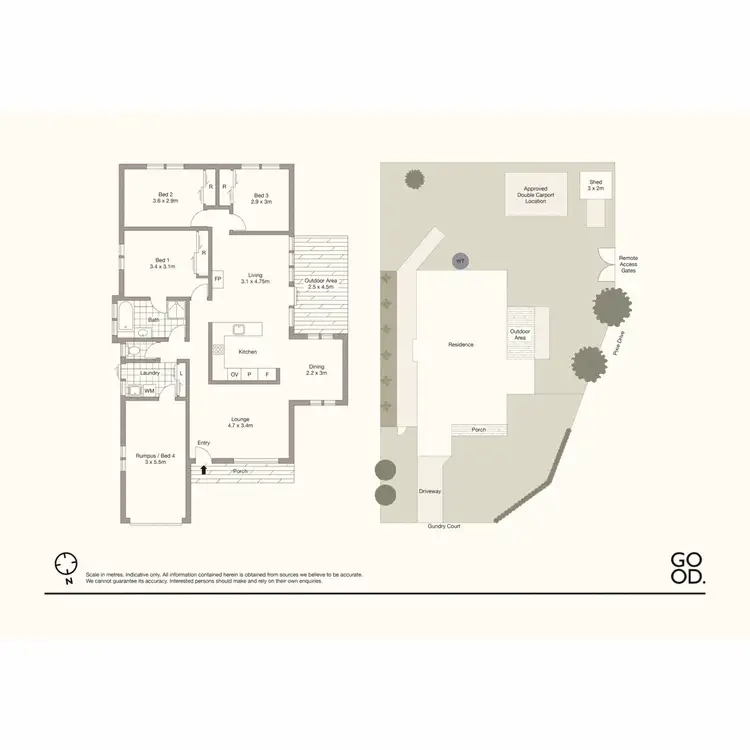 Floorplan of Homely house listing, 22 Gundry Court, Kearneys Spring QLD 4350