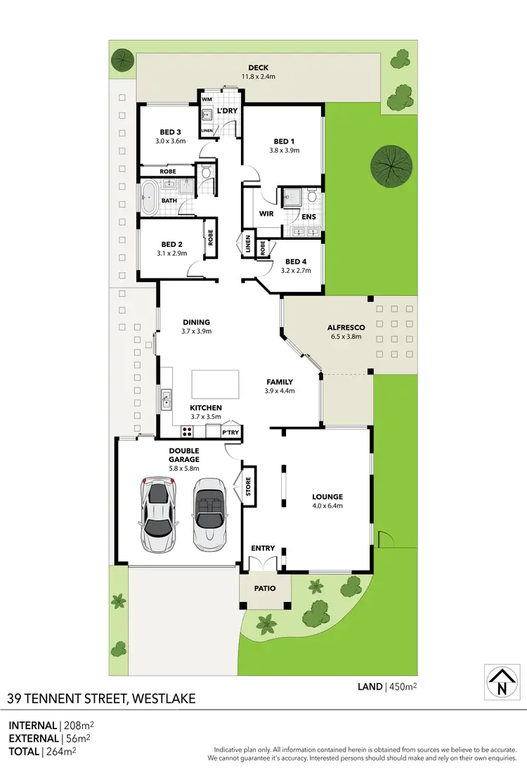 Floorplan of Homely house listing, 39 Tennent Street, Westlake QLD 4074