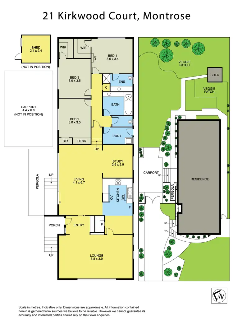 Floorplan of Homely house listing, 21 Kirkwood Court, Montrose VIC 3765