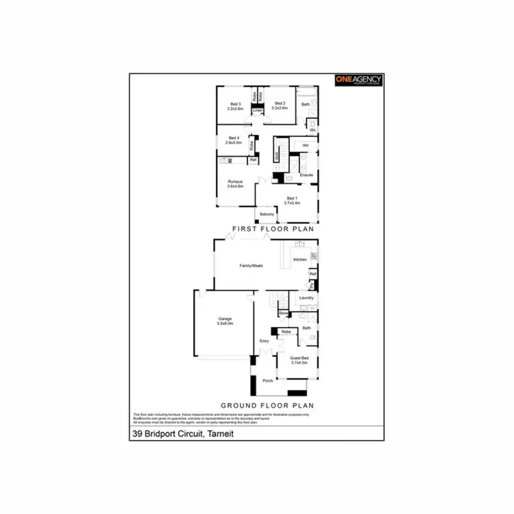 Floorplan of Homely house listing, #39 Bridport Circuit, Tarneit VIC 3029