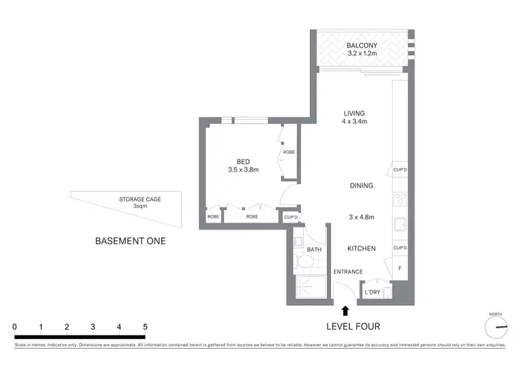 Floorplan of Homely apartment listing, 408/38D Cumberland Street, The Rocks NSW 2000