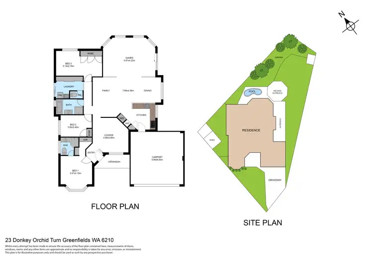 Floorplan of Homely house listing, 23 Donkey Orchid Turn, Greenfields WA 6210