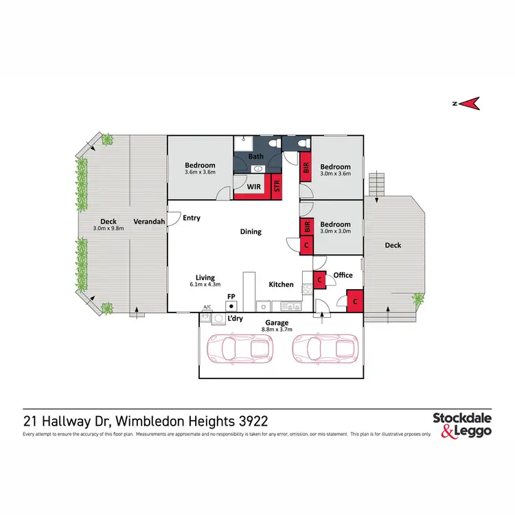 Floorplan of Homely house listing, 21 Hallway Drive, Wimbledon Heights VIC 3922