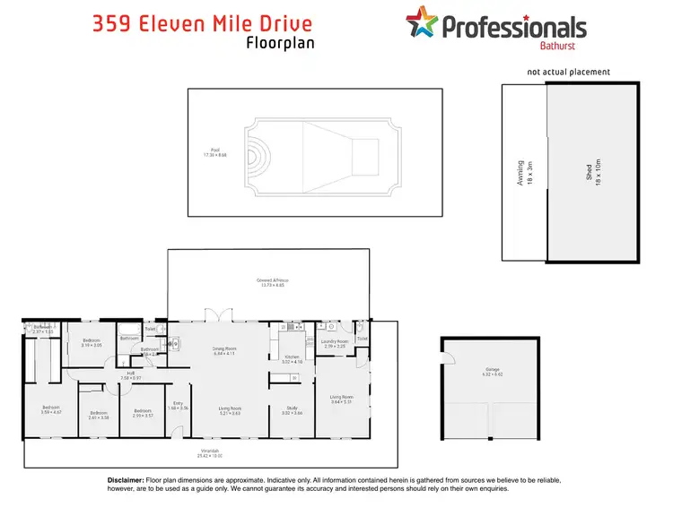 Floorplan of Homely rural property listing, 359 Eleven Mile Drive, Eglinton NSW 2795
