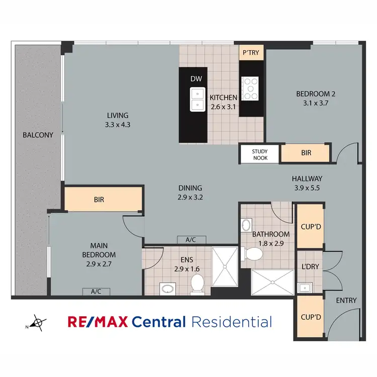 Floorplan of Homely apartment listing, L2/1 Ian Keilar Drive, Springfield Central QLD 4300