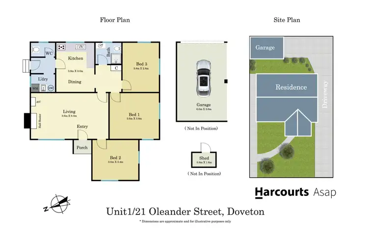 Floorplan of Homely unit listing, 1/21 Oleander Street, Doveton VIC 3177