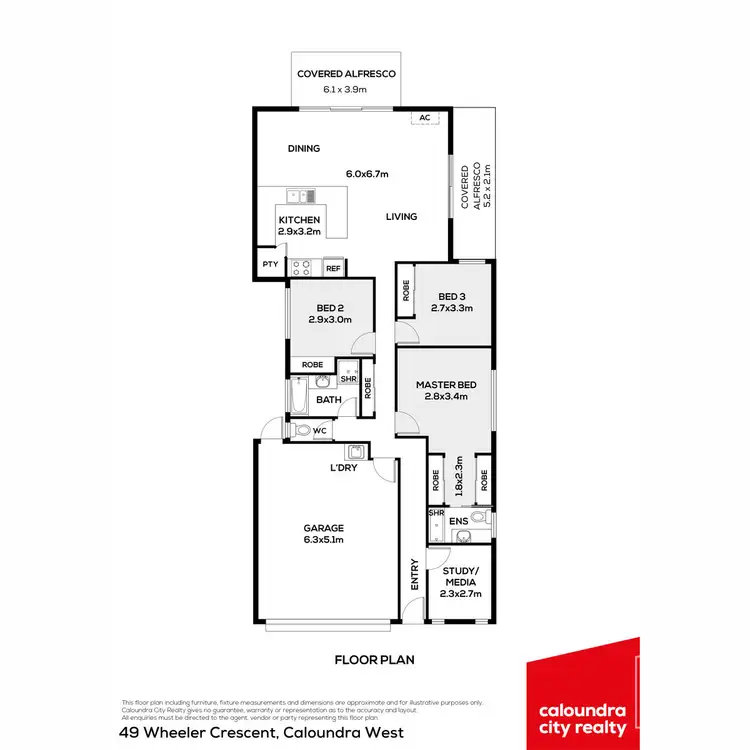 Floorplan of Homely house listing, 49 Wheeler Crescent, Caloundra West QLD 4551