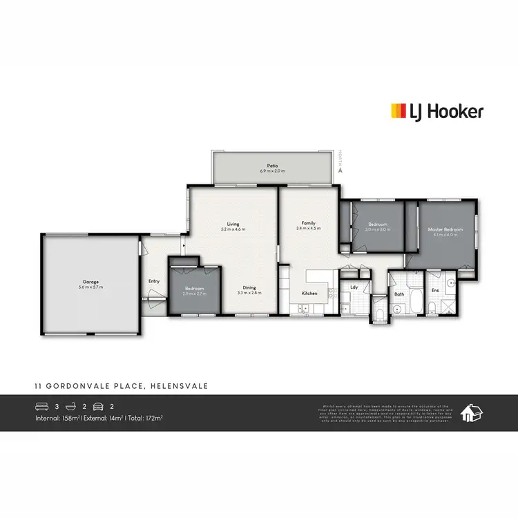 Floorplan of Homely house listing, 11 Gordonvale Place, Helensvale QLD 4212