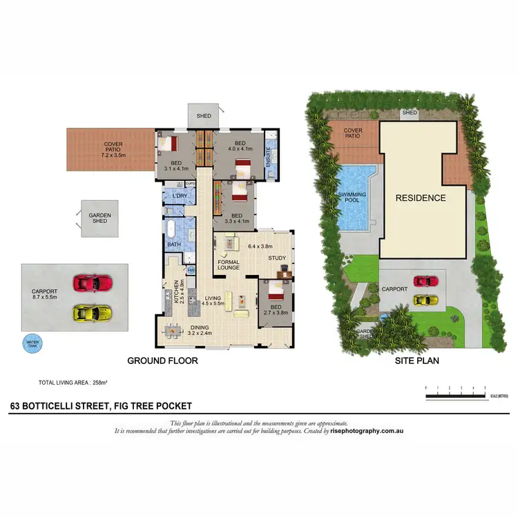 Floorplan of Homely house listing, 63 Botticelli Street, Fig Tree Pocket QLD 4069