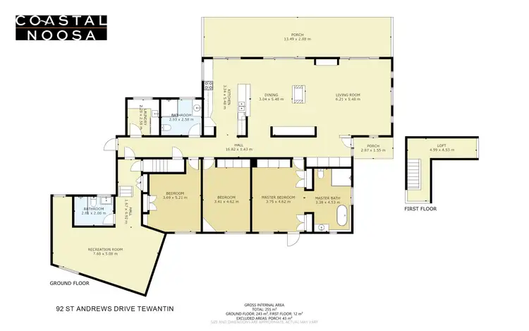 Floorplan of Homely house listing, 92 St Andrews Drive, Tewantin QLD 4565