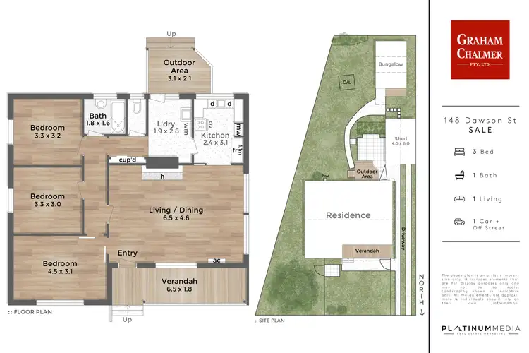 Floorplan of Homely house listing, 148 Dawson Street, Sale VIC 3850