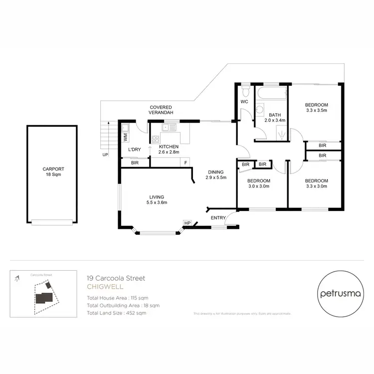 Floorplan of Homely house listing, 19 Carcoola Street, Chigwell TAS 7011