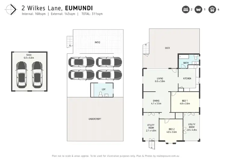 Floorplan of Homely house listing, 2 Wilkes Lane, Eumundi QLD 4562