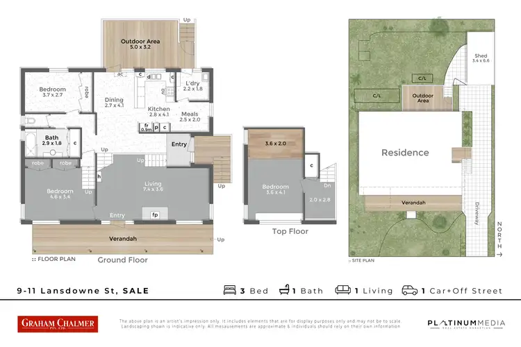 Floorplan of Homely house listing, 9-11 Lansdowne Street, Sale VIC 3850