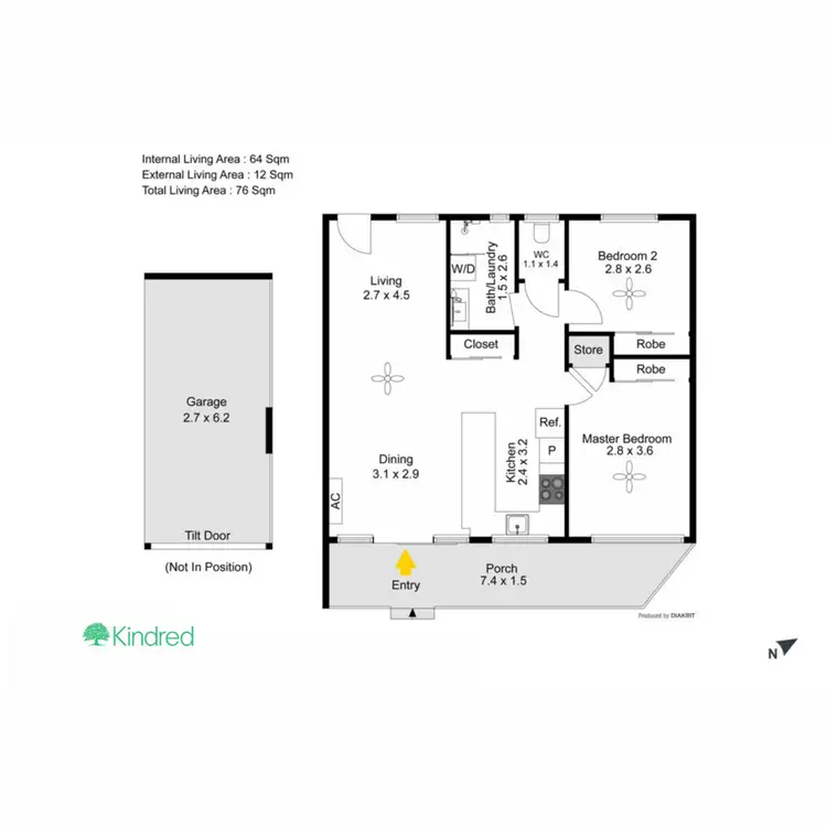 Floorplan of Homely unit listing, 2/2 Osbourne Street, Scarborough QLD 4020