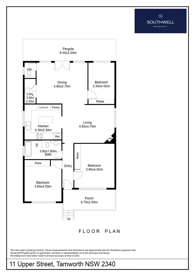 Floorplan of Homely house listing, 11 Upper Street, Tamworth NSW 2340