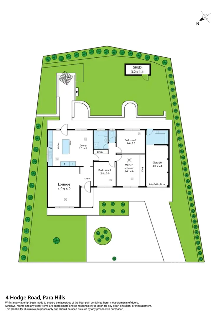 Floorplan of Homely house listing, 4 Hodge Road, Para Hills SA 5096