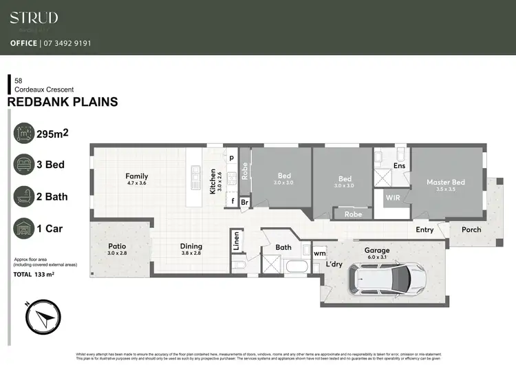 Floorplan of Homely house listing, 58 Cordeaux Crescent, Redbank Plains QLD 4301