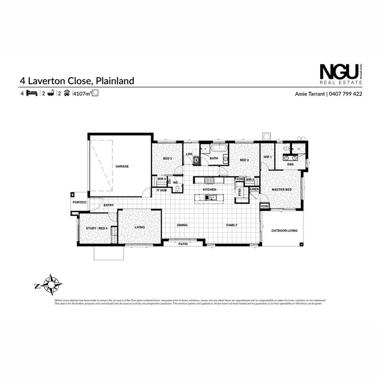 Floorplan of Homely house listing, 4 Laverton Close, Plainland QLD 4341