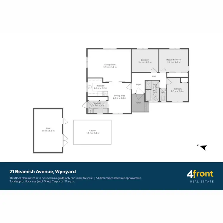 Floorplan of Homely house listing, 21 Beamish Avenue, Wynyard TAS 7325