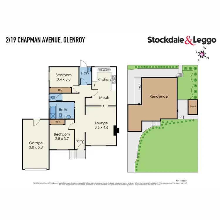 Floorplan of Homely unit listing, 2/19 Chapman Avenue, Glenroy VIC 3046