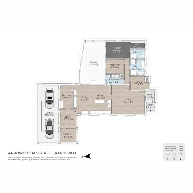 Floorplan of Homely house listing, 44 Rowbotham Street, Rangeville QLD 4350