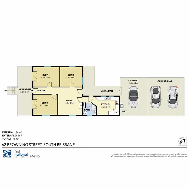 Floorplan of Homely house listing, 62 Browning Street, South Brisbane QLD 4101