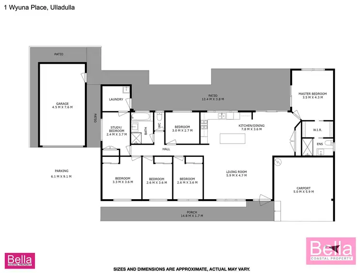 Floorplan of Homely house listing, 1 Wyuna Place, Ulladulla NSW 2539