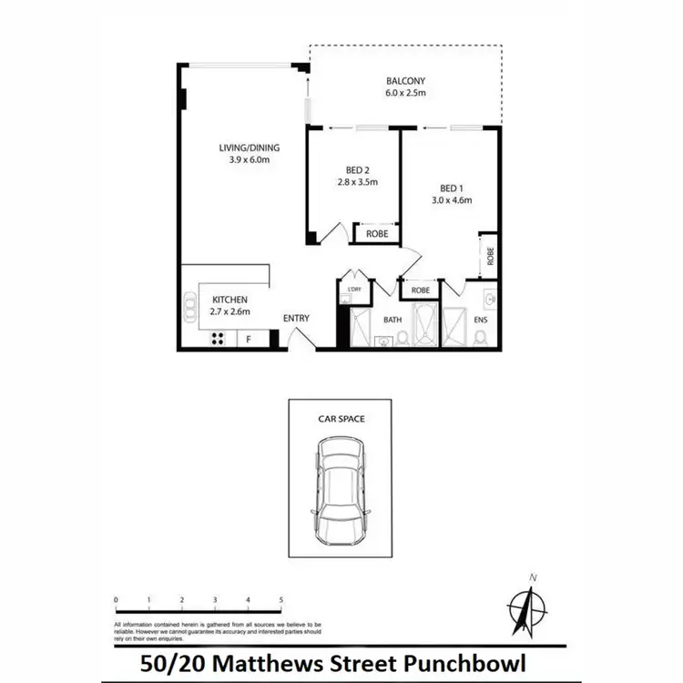 Floorplan of Homely apartment listing, 50/20 Matthews Street, Punchbowl NSW 2196