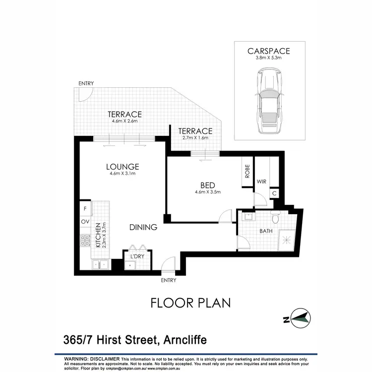 Floorplan of Homely apartment listing, 365/7 Hirst Street, Arncliffe NSW 2205