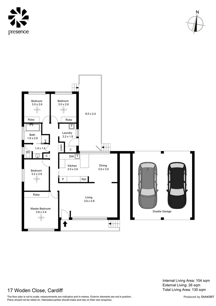 Floorplan of Homely house listing, 17 Woden Close, Cardiff NSW 2285