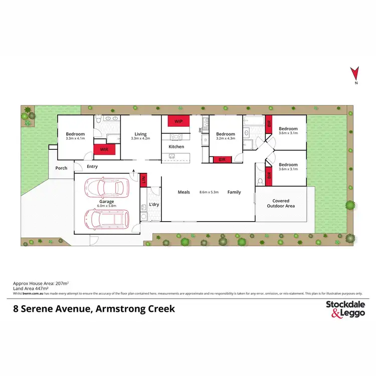 Floorplan of Homely house listing, 8 Serene Avenue, Armstrong Creek VIC 3217