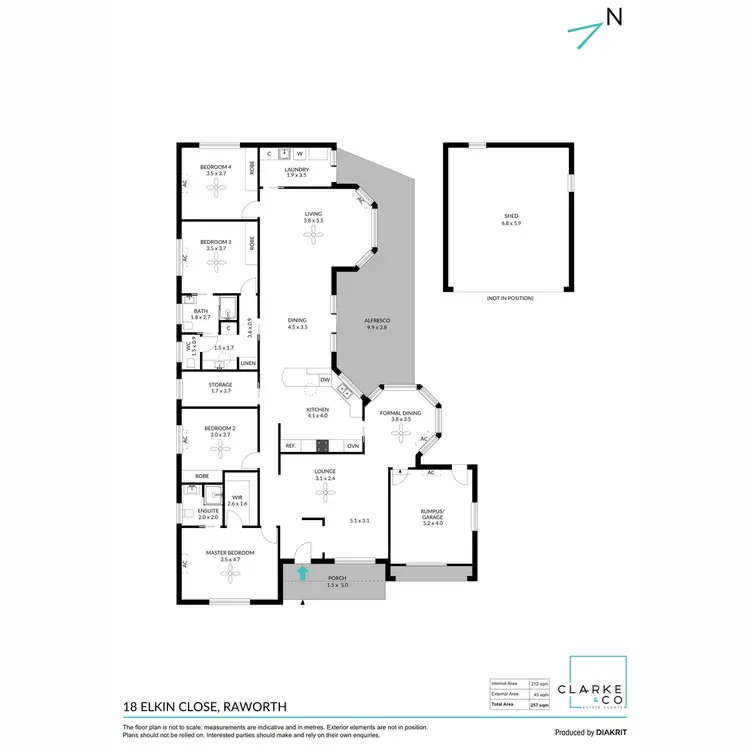 Floorplan of Homely house listing, 18 Elkin Close, Raworth NSW 2321